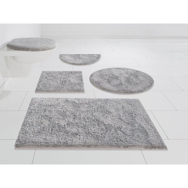 OTTO home Badematte Jos, Badvorleger, Badezimmer Teppich, Höhe 22 mm, rutschhemmend beschichtet, schnell trocknend, fußbodenheizungsgeeignet, Polyester, rechtec