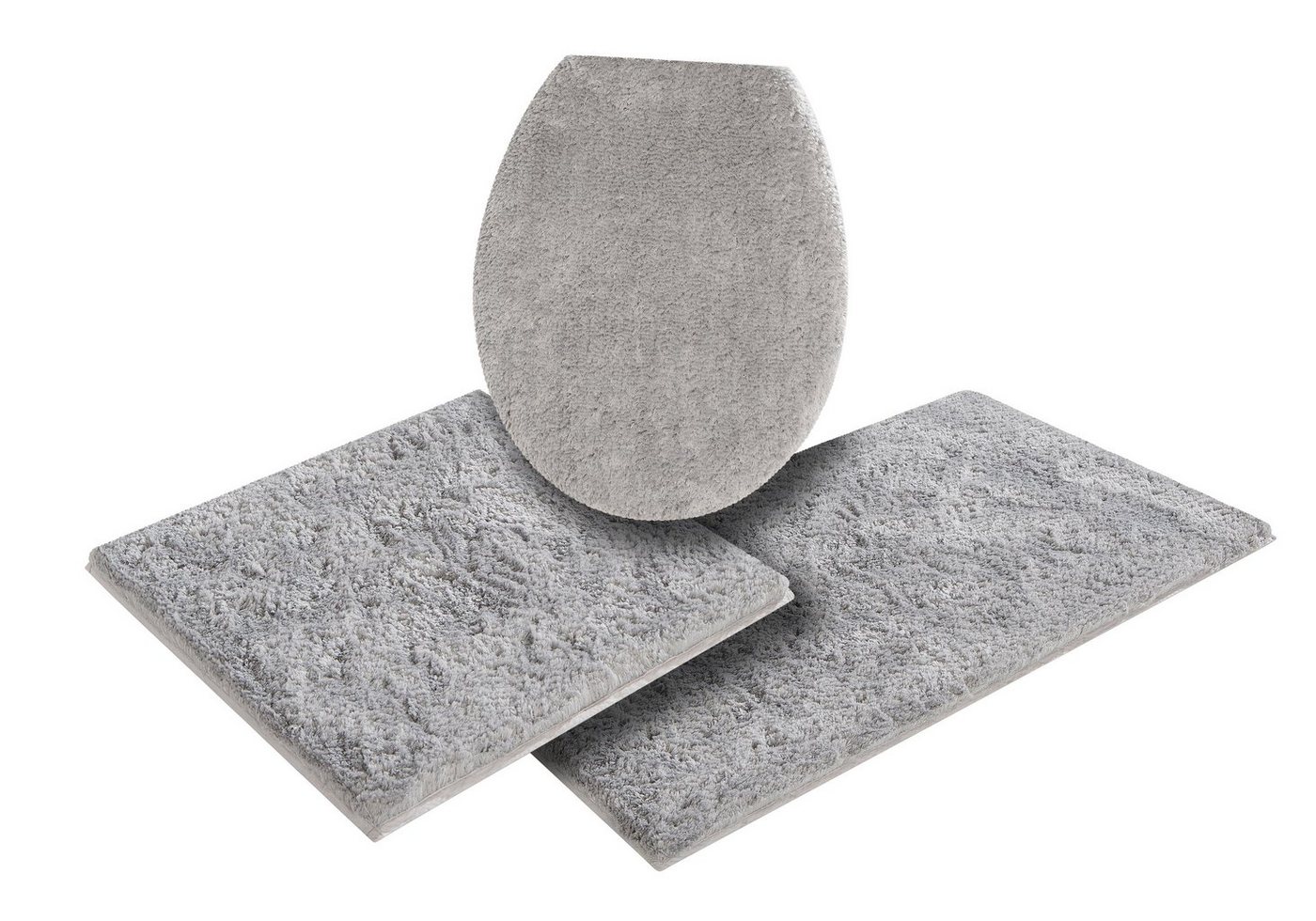 OTTO home Badematte Jos, Badvorleger, Badezimmer Teppich, Höhe 22 mm, rutschhemmend beschichtet, schnell trocknend, fußbodenheizungsgeeignet, Polyester, rechtec – Bild 2 von 5