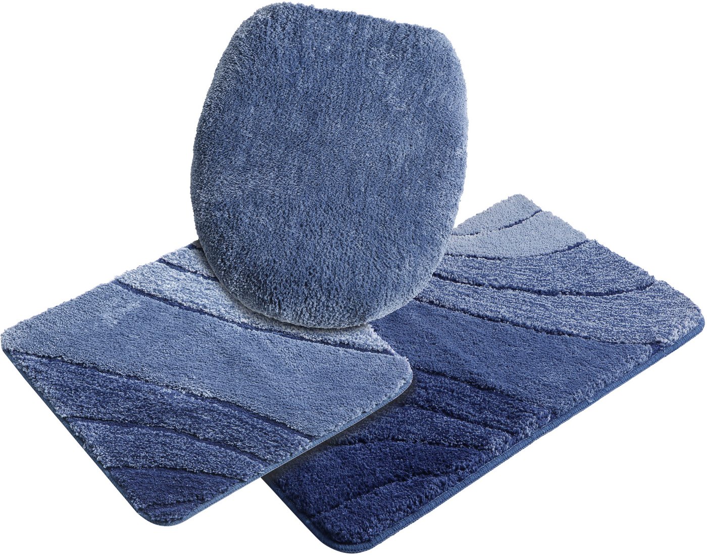 OTTO home Badematte Josie, Badvorleger, Badezimmer Teppich, Höhe 20 mm, rutschhemmend beschichtet, schnell trocknend, strapazierfähig, fußbodenheizungsgeeignet, – Bild 2 von 5