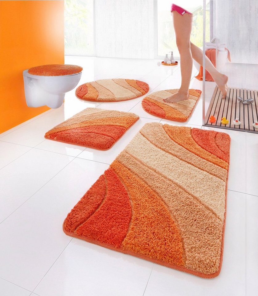 OTTO home Badematte Josie, Badvorleger, Badezimmer Teppich, Höhe 20 mm, rutschhemmend beschichtet, schnell trocknend, strapazierfähig, fußbodenheizungsgeeignet, – Bild 2 von 5