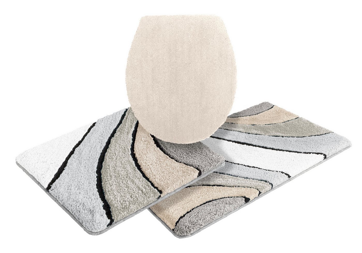OTTO home Badematte Josie, Badvorleger, Badezimmer Teppich, Höhe 20 mm, rutschhemmend beschichtet, schnell trocknend, strapazierfähig, fußbodenheizungsgeeignet, – Bild 2 von 5