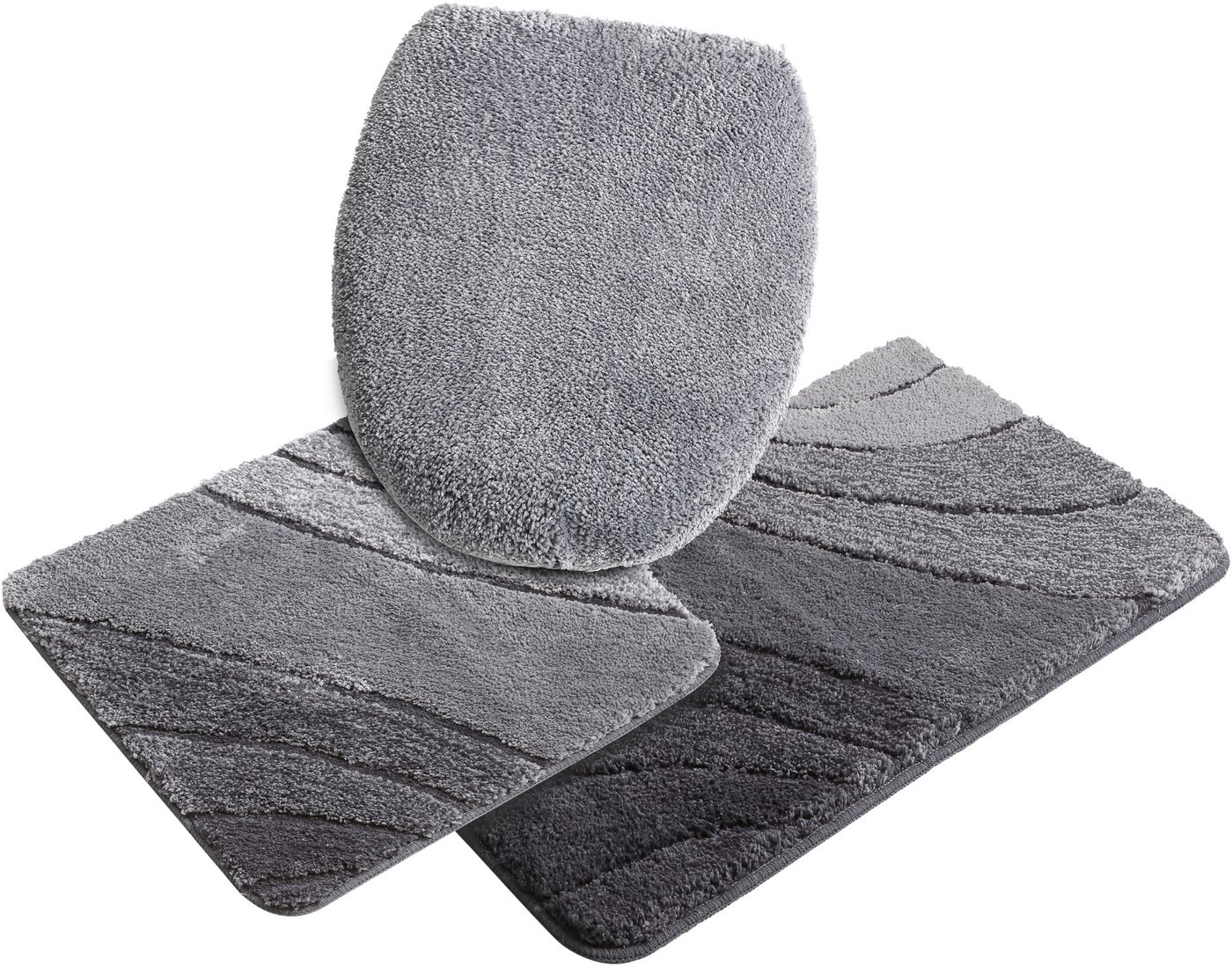 OTTO home Badematte Josie, Badvorleger, Badezimmer Teppich, Höhe 20 mm, rutschhemmend beschichtet, schnell trocknend, strapazierfähig, fußbodenheizungsgeeignet, – Bild 2 von 5