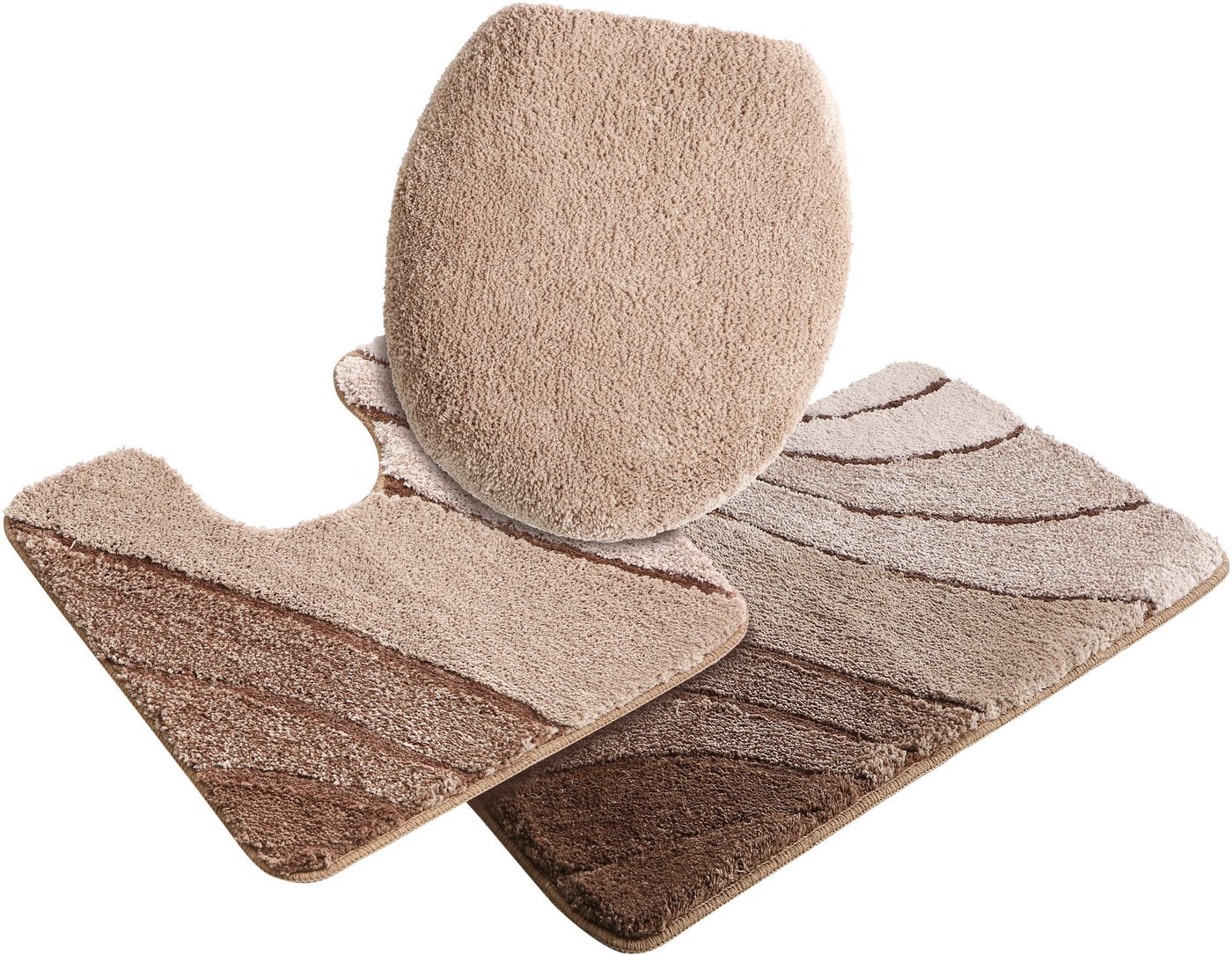 OTTO home Badematte Josie, Badvorleger, Badezimmer Teppich, Höhe 20 mm, rutschhemmend beschichtet, schnell trocknend, strapazierfähig, fußbodenheizungsgeeignet, – Bild 2 von 5