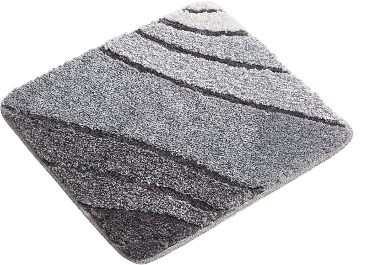 OTTO home Badematte Josie, Badvorleger, Badezimmer Teppich, Höhe 20 mm, rutschhemmend beschichtet, schnell trocknend, strapazierfähig, fußbodenheizungsgeeignet, – Bild 2 von 5