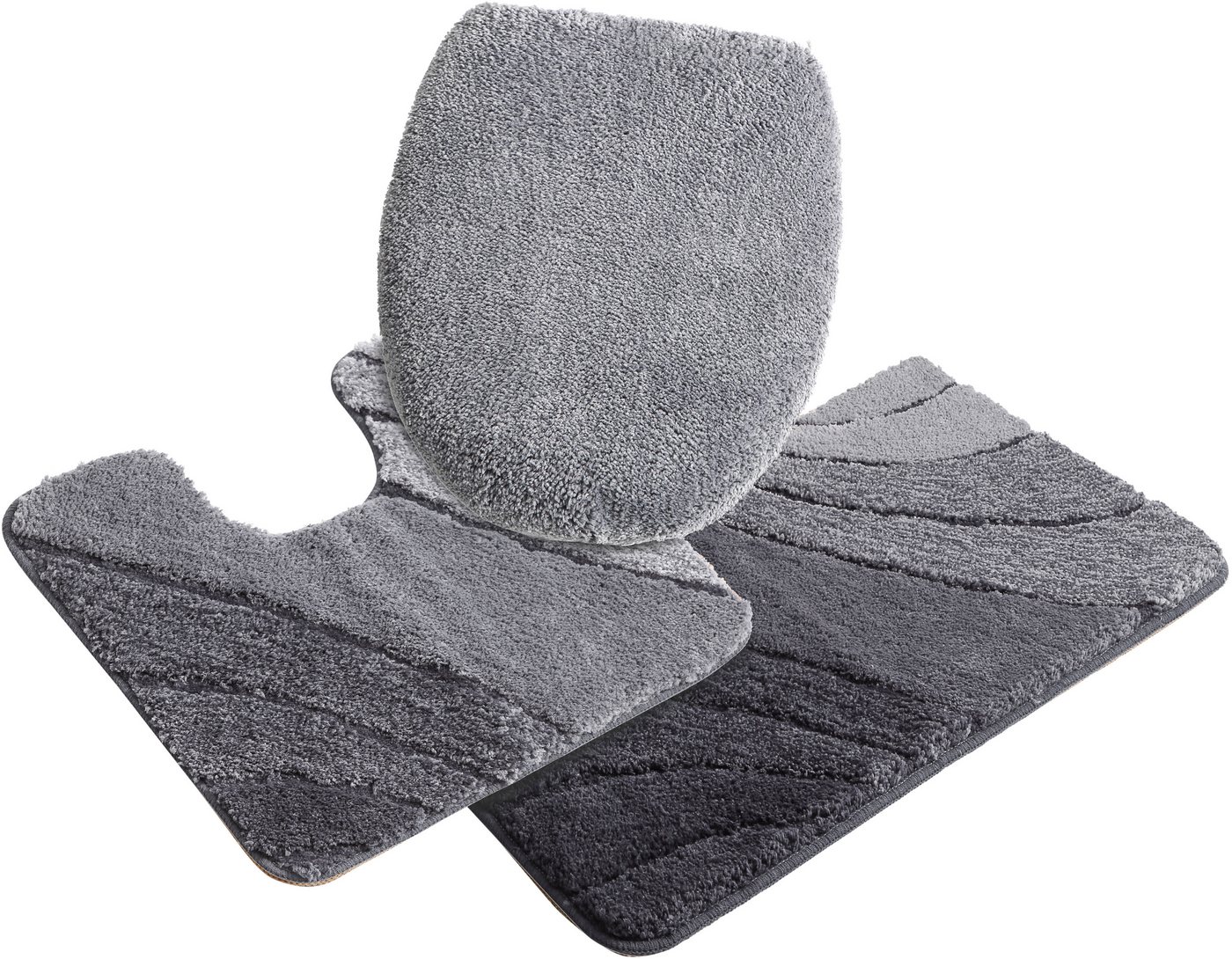 OTTO home Badematte Josie, Badvorleger, Badezimmer Teppich, Höhe 20 mm, rutschhemmend beschichtet, schnell trocknend, strapazierfähig, fußbodenheizungsgeeignet, – Bild 2 von 5