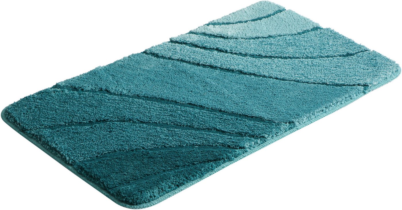 OTTO home Badematte Josie, Badvorleger, Badezimmer Teppich, Höhe 20 mm, rutschhemmend beschichtet, schnell trocknend, strapazierfähig, fußbodenheizungsgeeignet, – Bild 2 von 5