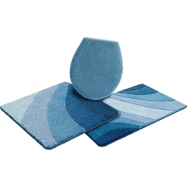 OTTO home Badematte Josie, Badvorleger, Badezimmer Teppich, Höhe 20 mm, rutschhemmend beschichtet, schnell trocknend, strapazierfähig, fußbodenheizungsgeeignet,