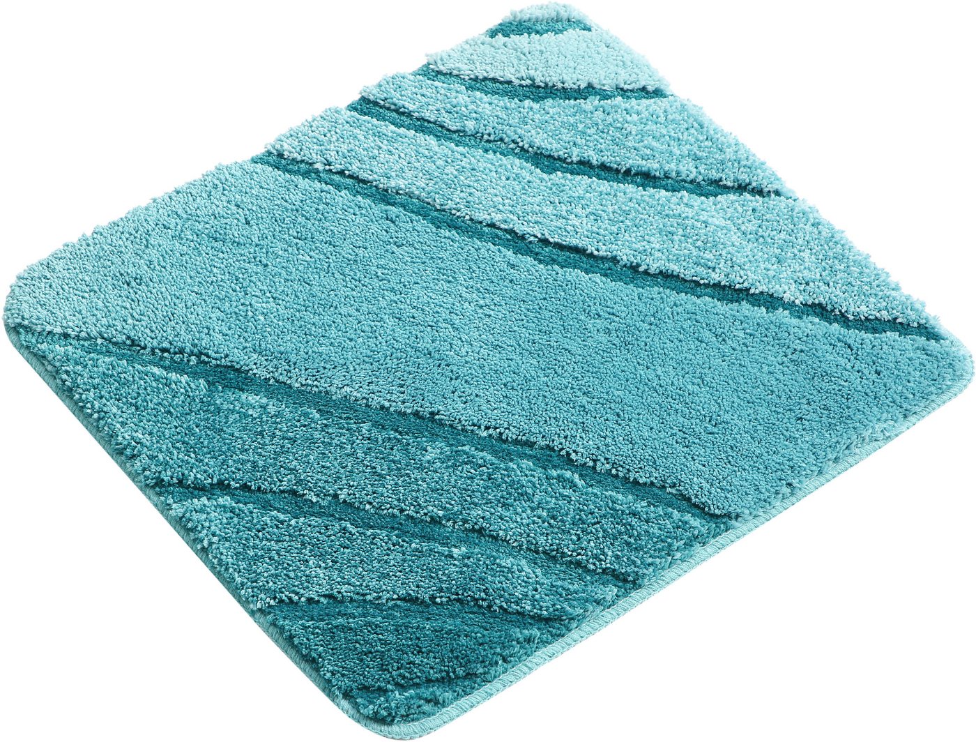 OTTO home Badematte Josie, Badvorleger, Badezimmer Teppich, Höhe 20 mm, rutschhemmend beschichtet, schnell trocknend, strapazierfähig, fußbodenheizungsgeeignet, – Bild 2 von 5