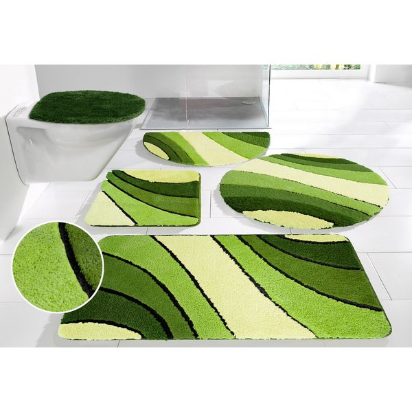 OTTO home Badematte Josie, Badvorleger, Badezimmer Teppich, Höhe 20 mm, rutschhemmend beschichtet, schnell trocknend, strapazierfähig, fußbodenheizungsgeeignet,