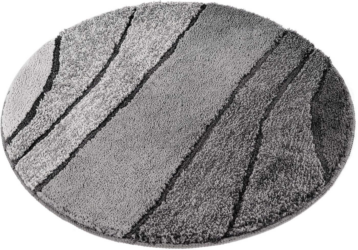 OTTO home Badematte Josie, Badvorleger, Badezimmer Teppich, Höhe 20 mm, rutschhemmend beschichtet, schnell trocknend, strapazierfähig, fußbodenheizungsgeeignet, – Bild 2 von 5