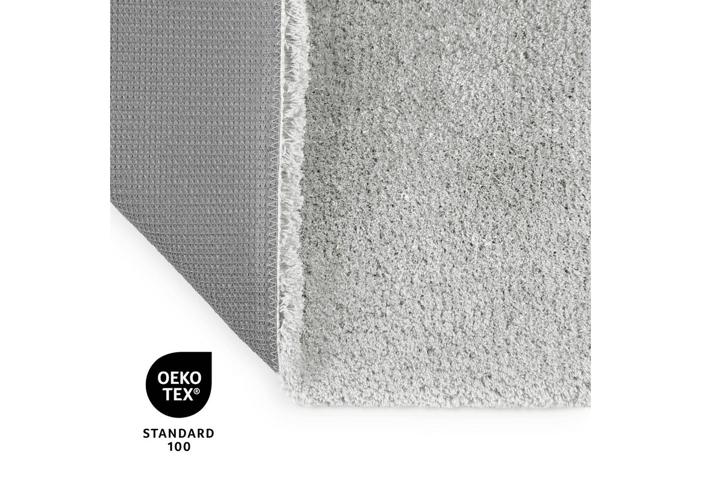 OTTO home Badematte Kaarin, uni, viele Farben, Badvorleger, Badezimmer Teppich, Höhe 30 mm, rutschhemmend beschichtet, fußbodenheizungsgeeignet, Polyester, rech – Bild 3 von 5