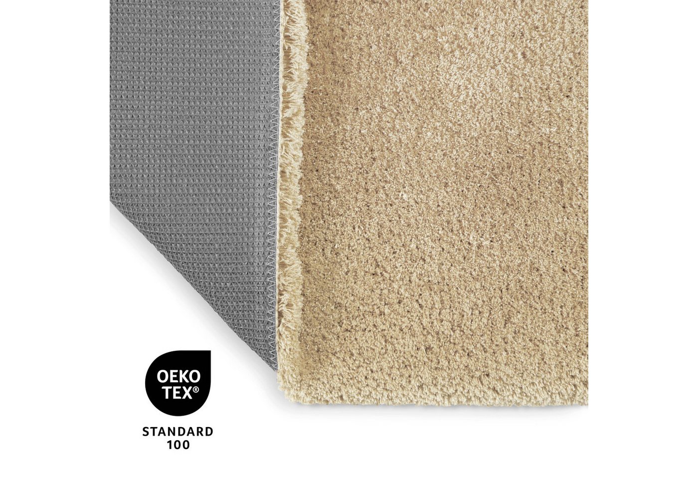 OTTO home Badematte Kaarin, uni, viele Farben, Badvorleger, Badezimmer Teppich, Höhe 30 mm, rutschhemmend beschichtet, fußbodenheizungsgeeignet, Polyester, rech – Bild 3 von 5