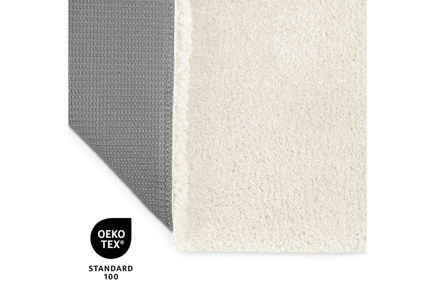 OTTO home Badematte Kaarin, uni, viele Farben, Badvorleger, Badezimmer Teppich, Höhe 30 mm, rutschhemmend beschichtet, fußbodenheizungsgeeignet, Polyester, rech – Bild 3 von 5