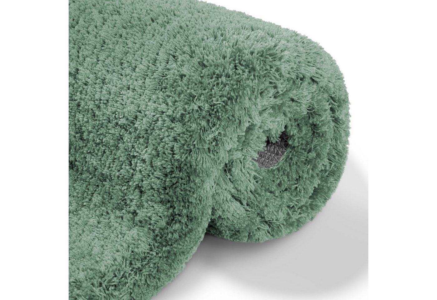 OTTO home Badematte Kaarin, uni, viele Farben, Badvorleger, Badezimmer Teppich, Höhe 30 mm, rutschhemmend beschichtet, fußbodenheizungsgeeignet, Polyester, rech – Bild 5 von 5