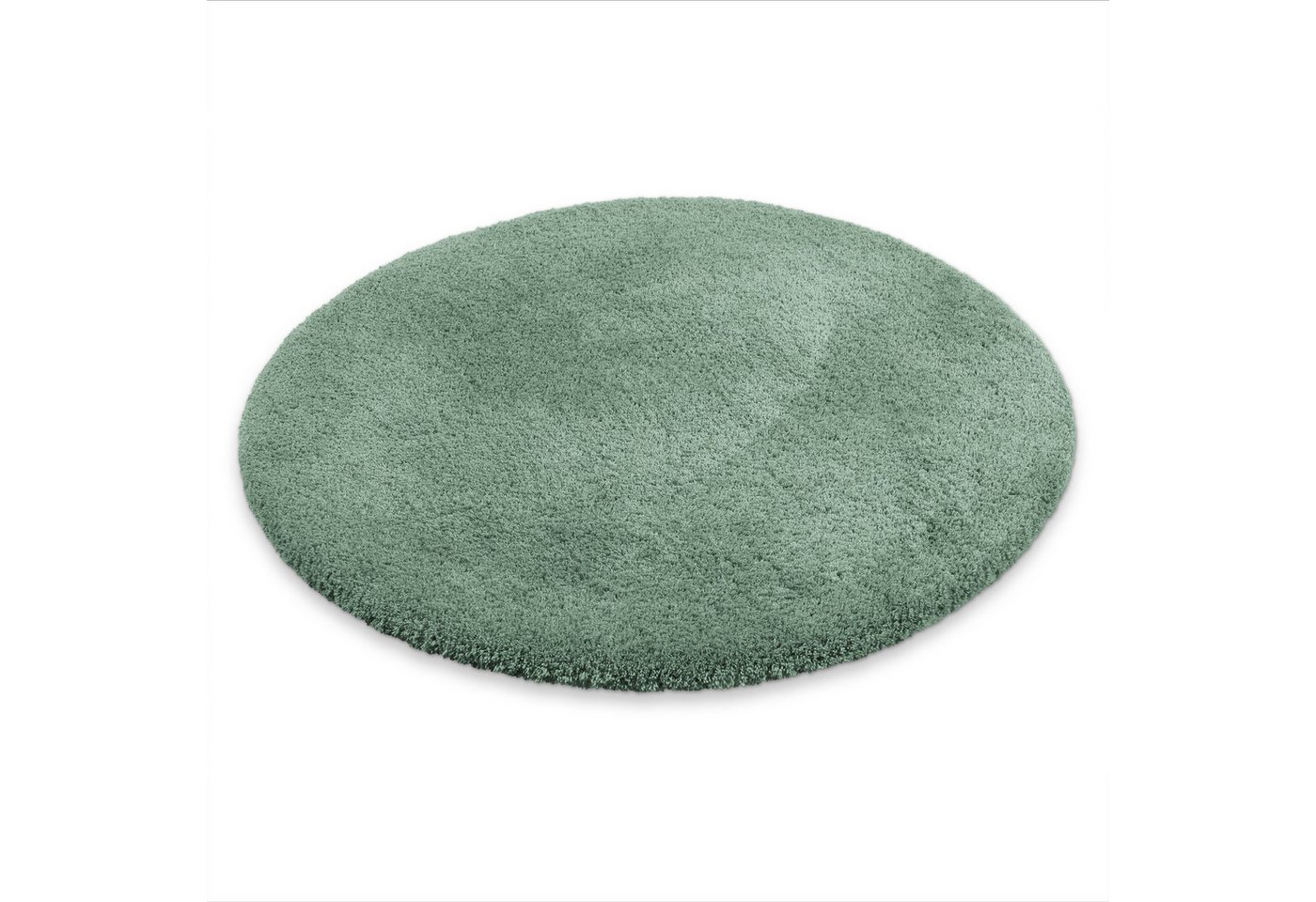OTTO home Badematte Kaarin, uni, viele Farben, Badvorleger, Badezimmer Teppich, Höhe 30 mm, rutschhemmend beschichtet, fußbodenheizungsgeeignet, Polyester, rund – Bild 2 von 5
