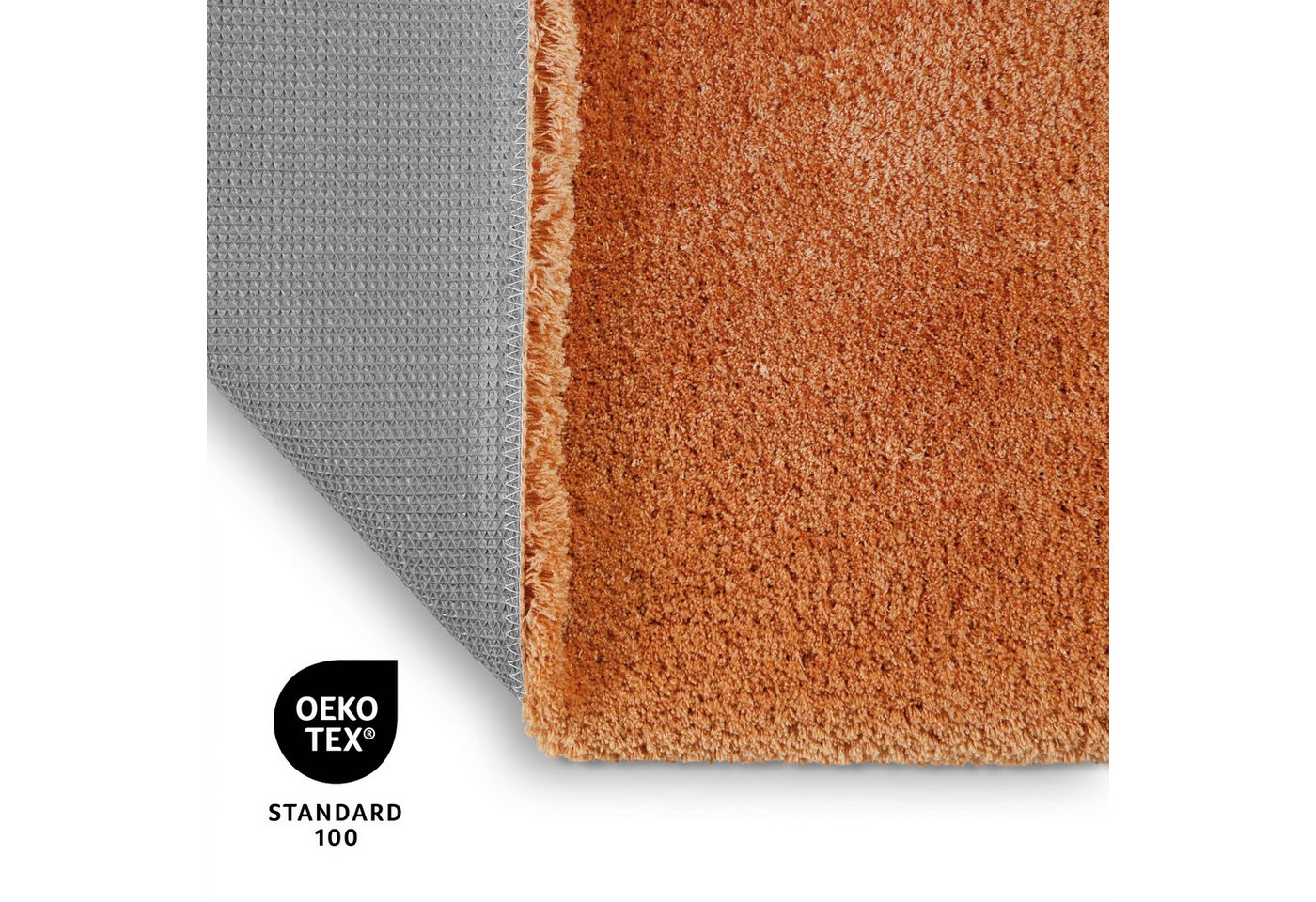 OTTO home Badematte Kaarin, uni, viele Farben, Badvorleger, Badezimmer Teppich, Höhe 30 mm, rutschhemmend beschichtet, fußbodenheizungsgeeignet, Polyester, rech – Bild 3 von 5