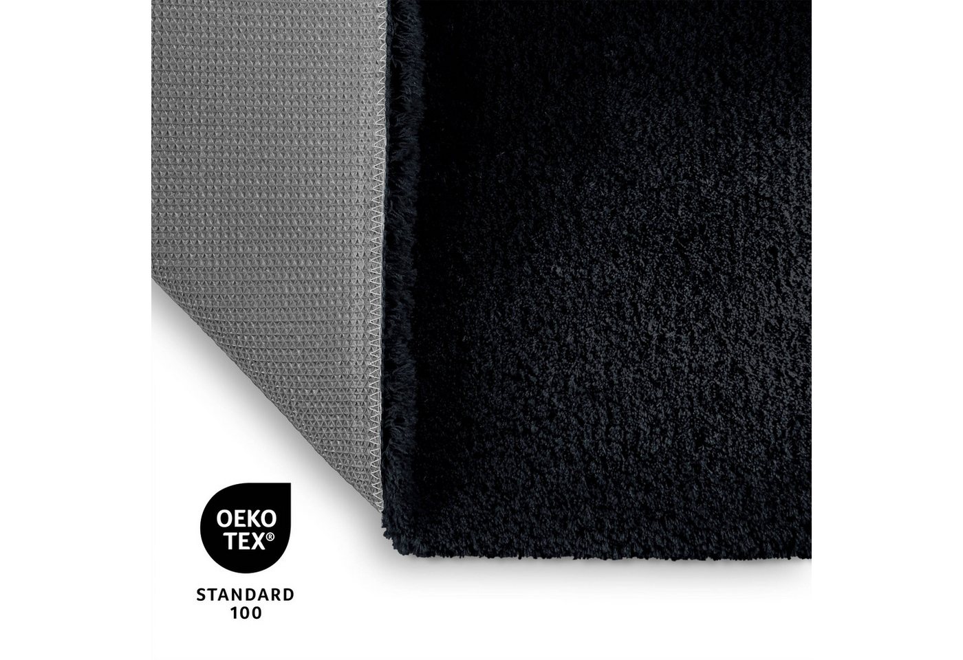 OTTO home Badematte Kaarin, uni, viele Farben, Badvorleger, Badezimmer Teppich, Höhe 30 mm, rutschhemmend beschichtet, fußbodenheizungsgeeignet, Polyester, rech – Bild 3 von 5