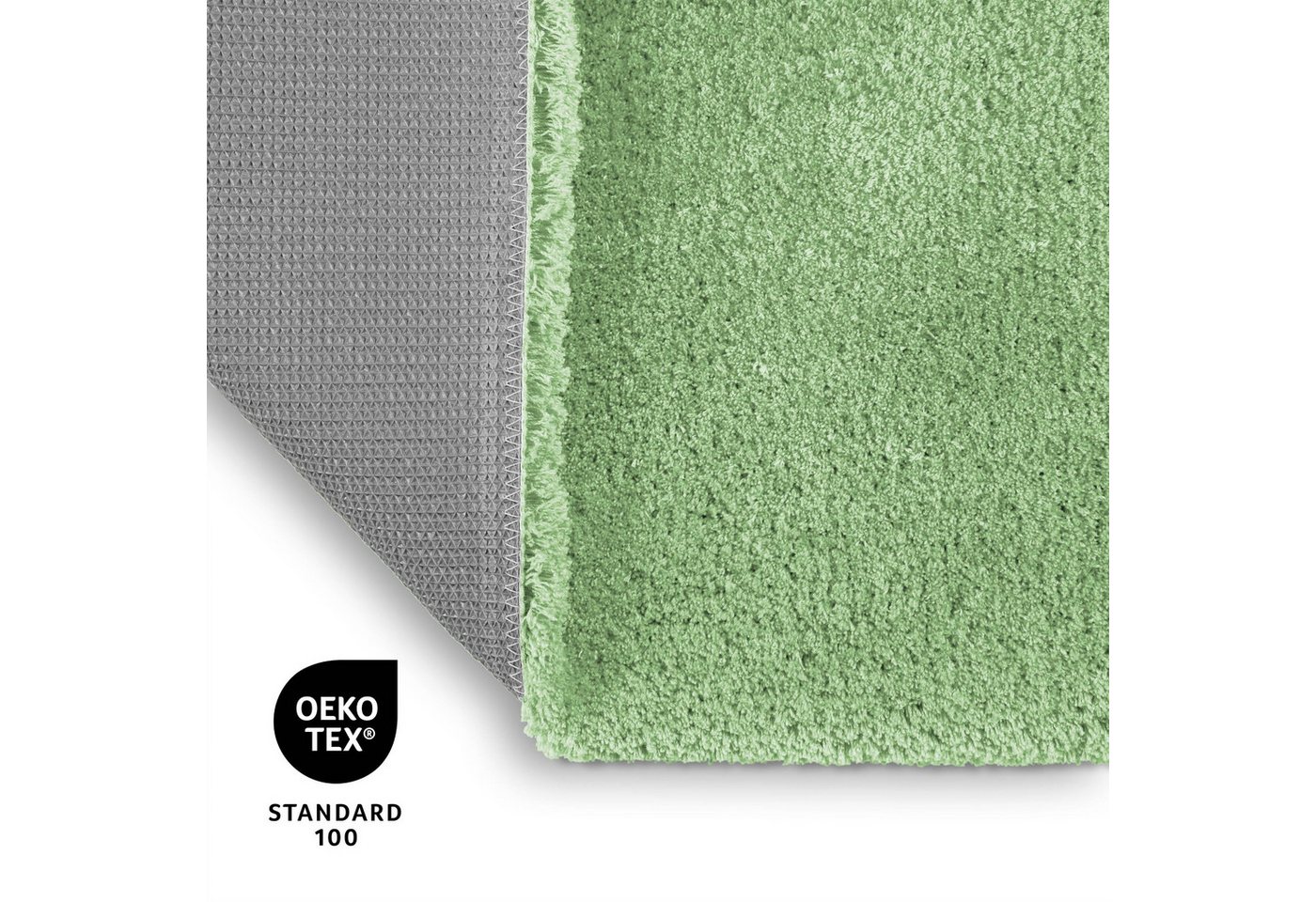 OTTO home Badematte Kaarin, uni, viele Farben, Badvorleger, Badezimmer Teppich, Höhe 30 mm, rutschhemmend beschichtet, fußbodenheizungsgeeignet, Polyester, rech – Bild 3 von 5