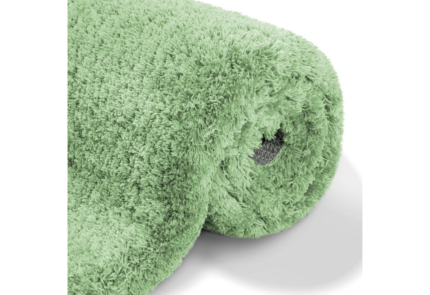 OTTO home Badematte Kaarin, uni, viele Farben, Badvorleger, Badezimmer Teppich, Höhe 30 mm, rutschhemmend beschichtet, fußbodenheizungsgeeignet, Polyester, rech – Bild 5 von 5