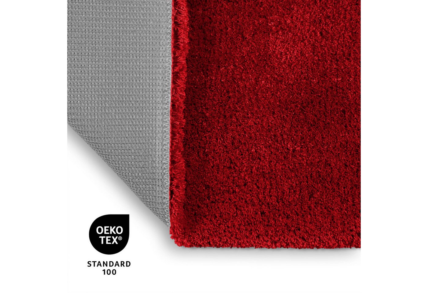 OTTO home Badematte Kaarin, uni, viele Farben, Badvorleger, Badezimmer Teppich, Höhe 30 mm, rutschhemmend beschichtet, fußbodenheizungsgeeignet, Polyester, rech – Bild 3 von 5