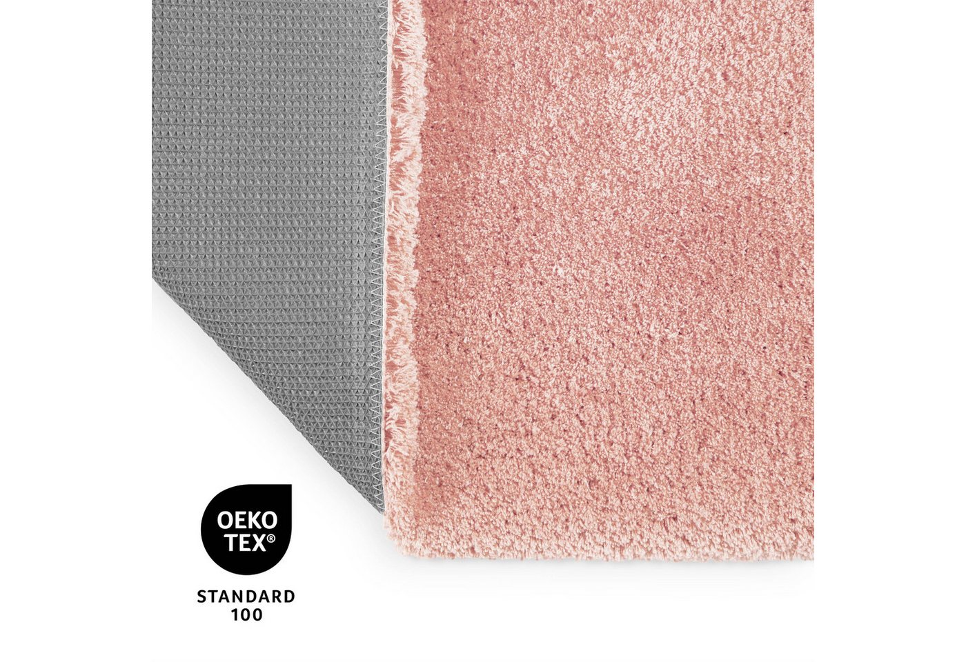 OTTO home Badematte Kaarin, uni, viele Farben, Badvorleger, Badezimmer Teppich, Höhe 30 mm, rutschhemmend beschichtet, fußbodenheizungsgeeignet, Polyester, rech – Bild 3 von 5
