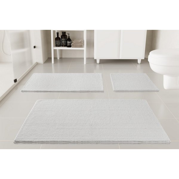 OTTO home Badematte Kaelan, weicher Chenille, Höhe 14 mm, rutschhemmend beschichtet, fußbodenheizungsgeeignet, Polyester, rechteckig, Badvorleger, Badteppich we