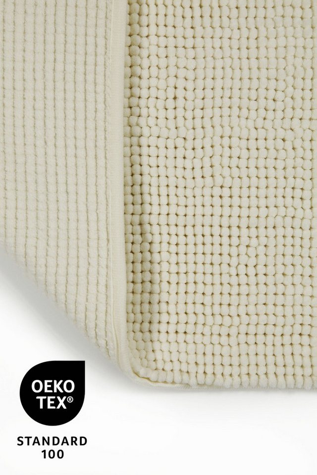OTTO home Badematte Kaelan, weicher Chenille, Höhe 14 mm, rutschhemmend beschichtet, fußbodenheizungsgeeignet, Polyester, rechteckig, Badvorleger, Badteppich we – Bild 4 von 5