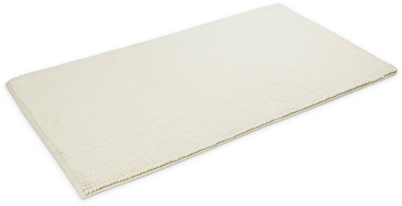 OTTO home Badematte Kaelan, weicher Chenille, Höhe 14 mm, rutschhemmend beschichtet, fußbodenheizungsgeeignet, Polyester, rechteckig, Badvorleger, Badteppich we – Bild 5 von 5