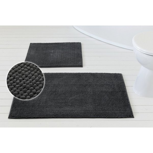OTTO home Badematte Kaelan, weicher Chenille, Höhe 14 mm, rutschhemmend beschichtet, fußbodenheizungsgeeignet, Polyester, rechteckig, Badvorleger, Badteppich we