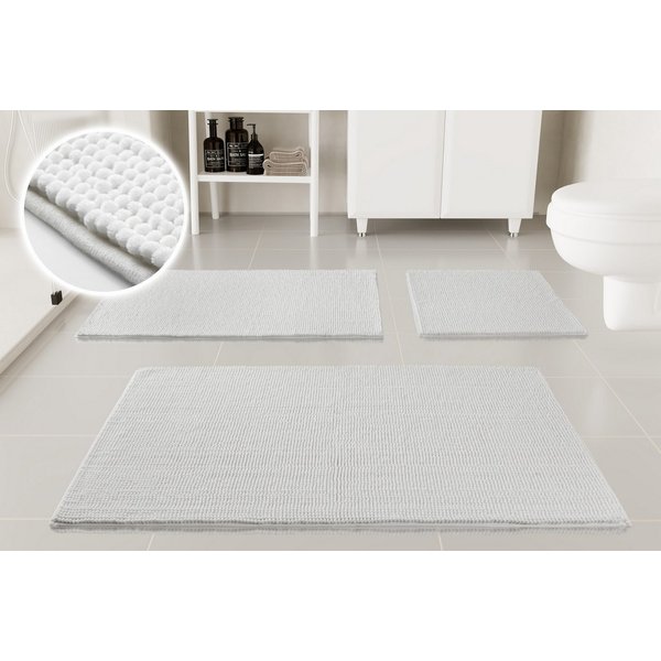 OTTO home Badematte Kaelan, weicher Chenille, Höhe 14 mm, rutschhemmend beschichtet, fußbodenheizungsgeeignet, Polyester, rechteckig, Badvorleger, Badteppich we