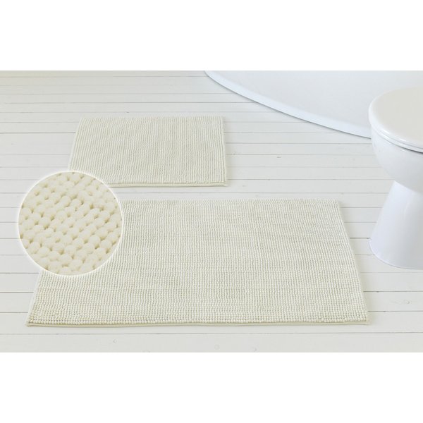 OTTO home Badematte Kaelan, weicher Chenille, Höhe 14 mm, rutschhemmend beschichtet, fußbodenheizungsgeeignet, Polyester, rechteckig, Badvorleger, Badteppich we
