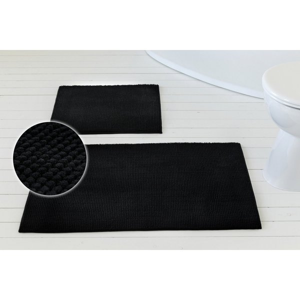OTTO home Badematte Kaelan, weicher Chenille, Höhe 14 mm, rutschhemmend beschichtet, fußbodenheizungsgeeignet, Polyester, rechteckig, Badvorleger, Badteppich we