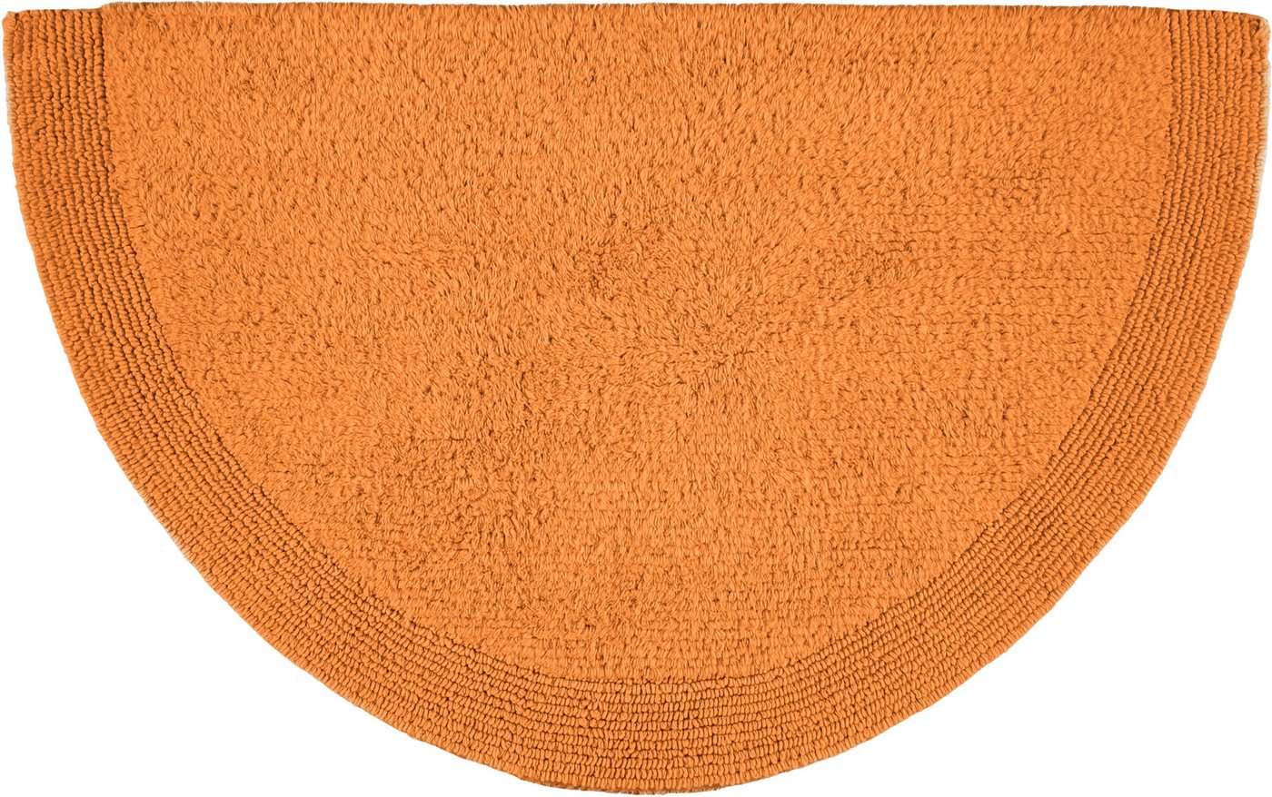 OTTO home Badematte Kapra, Badvorleger, Badezimmer Teppich, Höhe 14 mm, beidseitig nutzbar, strapazierfähig, fußbodenheizungsgeeignet, Baumwolle, halbrund, mit  – Bild 2 von 5