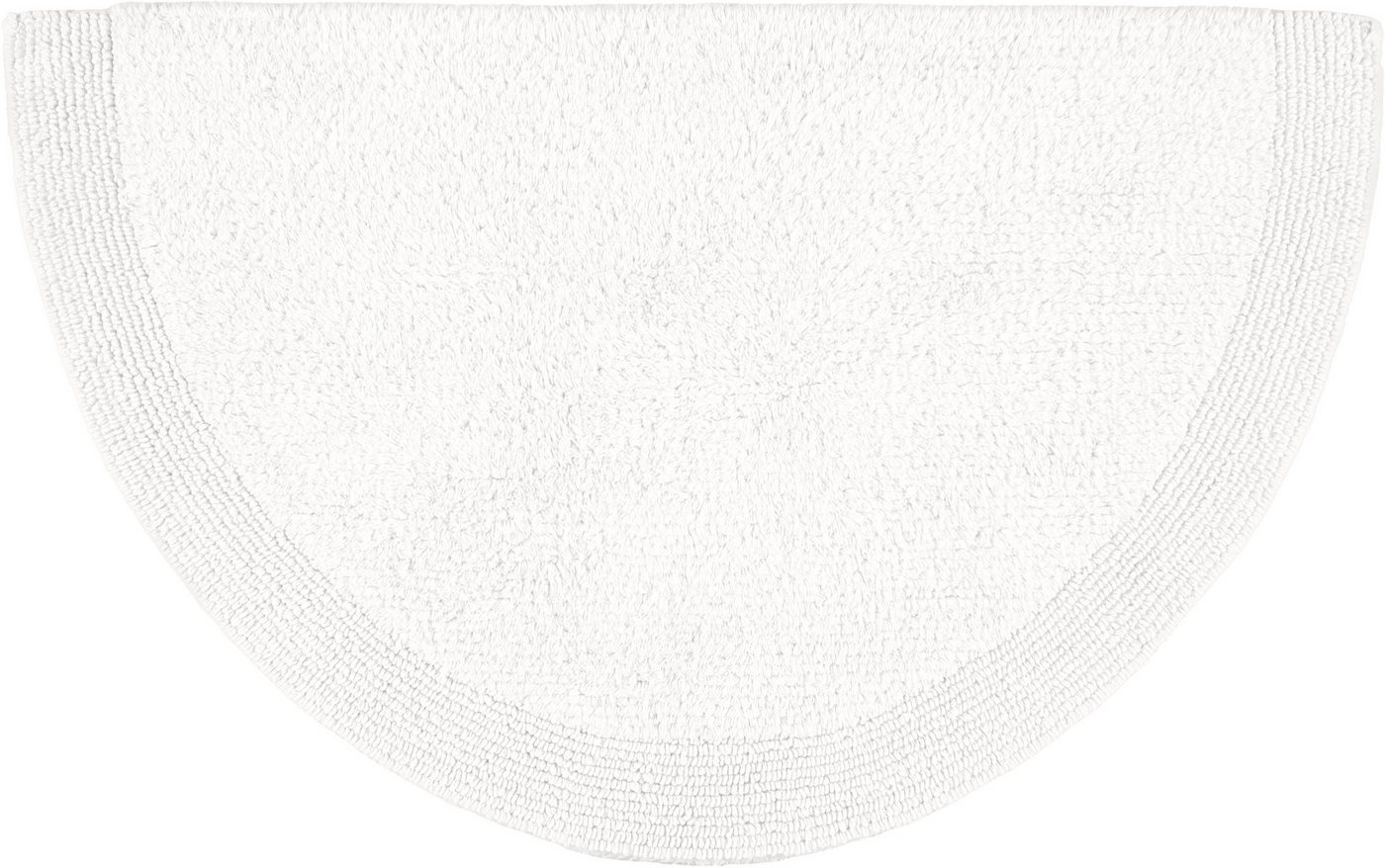 OTTO home Badematte Kapra, Badvorleger, Badezimmer Teppich, Höhe 14 mm, beidseitig nutzbar, strapazierfähig, fußbodenheizungsgeeignet, Baumwolle, halbrund, mit  – Bild 2 von 5