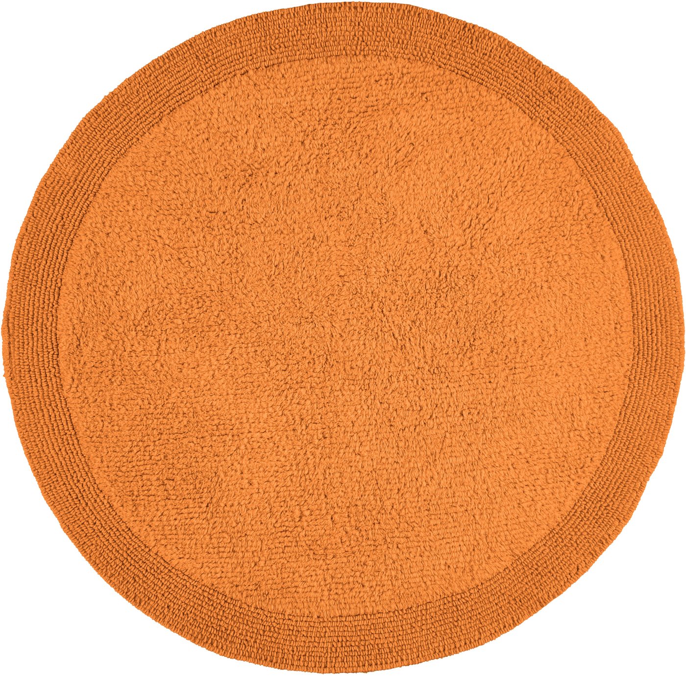 OTTO home Badematte Kapra, Badvorleger, Badezimmer Teppich, Höhe 14 mm, beidseitig nutzbar, strapazierfähig, fußbodenheizungsgeeignet, Baumwolle, rund, mit Bord – Bild 2 von 5