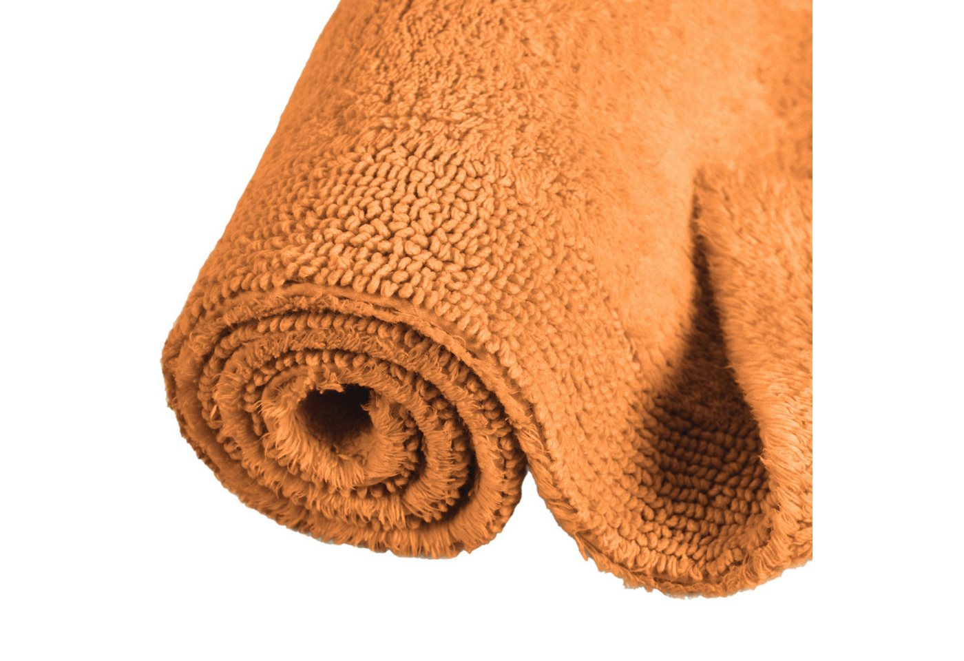 OTTO home Badematte Kapra, Badvorleger, Badezimmer Teppich, Höhe 14 mm, beidseitig nutzbar, strapazierfähig, fußbodenheizungsgeeignet, Baumwolle, rund, mit Bord – Bild 3 von 5