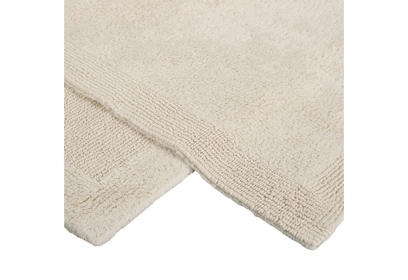 OTTO home Badematte Kapra, Badvorleger, Badezimmer Teppich, Höhe 14 mm, beidseitig nutzbar, strapazierfähig, fußbodenheizungsgeeignet, Baumwolle, rechteckig, mi – Bild 4 von 5