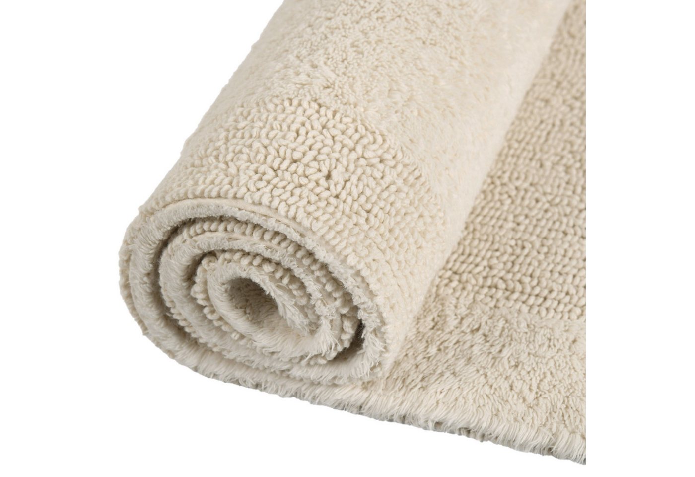 OTTO home Badematte Kapra, Badvorleger, Badezimmer Teppich, Höhe 14 mm, beidseitig nutzbar, strapazierfähig, fußbodenheizungsgeeignet, Baumwolle, rechteckig, mi – Bild 5 von 5