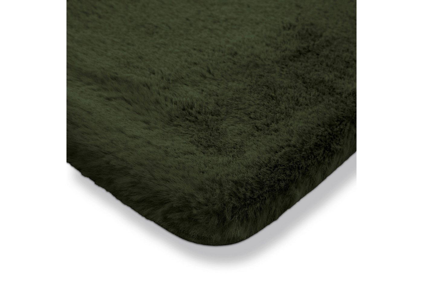 OTTO home Badematte Lennja, Höhe 25 mm, rutschhemmend beschichtet, fußbodenheizungsgeeignet, Polyester, rund, Badteppich, getuftet, Uni, antirutsch, flauschig w – Bild 5 von 5