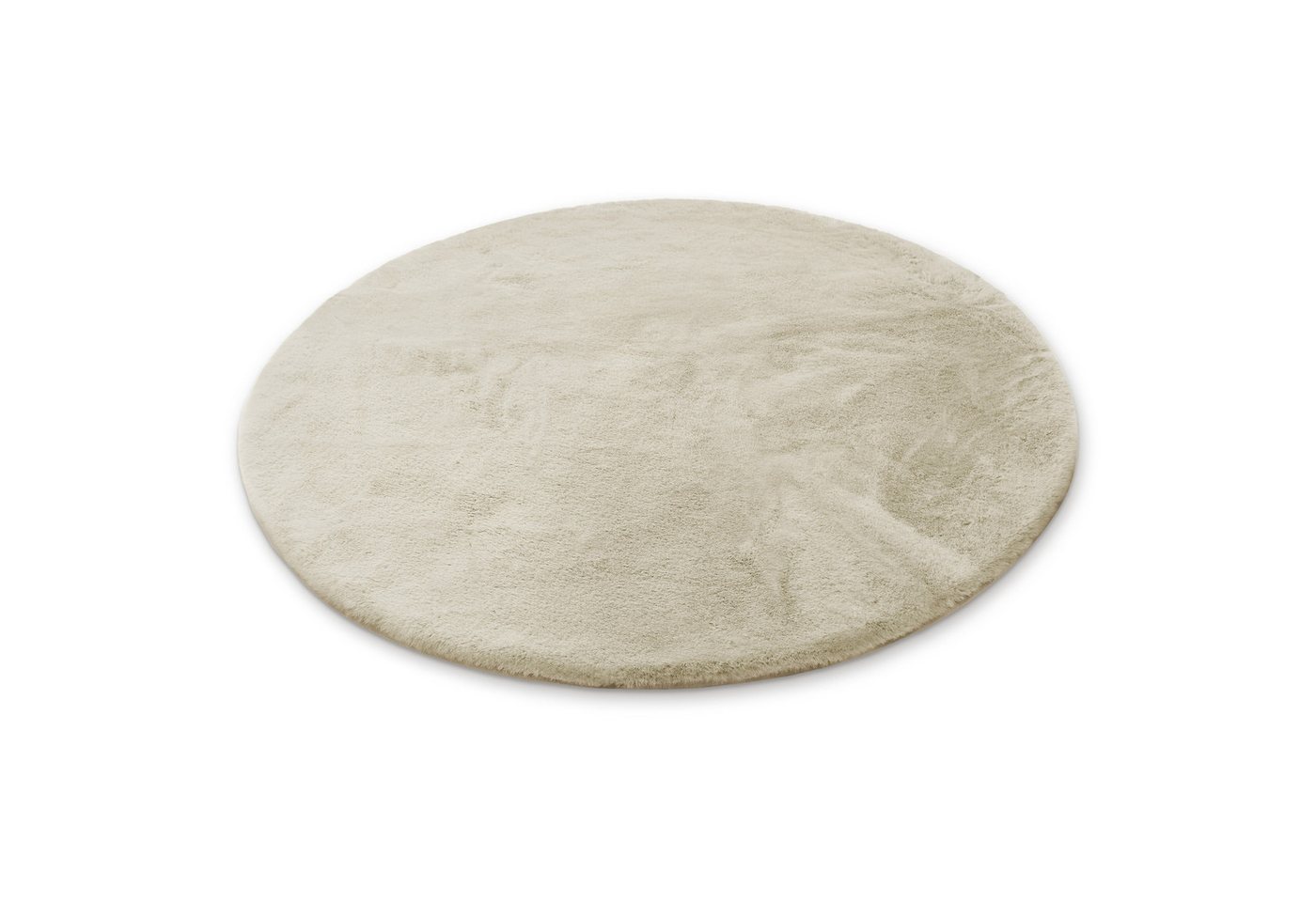OTTO home Badematte Lennja, Höhe 25 mm, rutschhemmend beschichtet, fußbodenheizungsgeeignet, Polyester, rund, Badteppich, getuftet, Uni, antirutsch, flauschig w – Bild 2 von 5