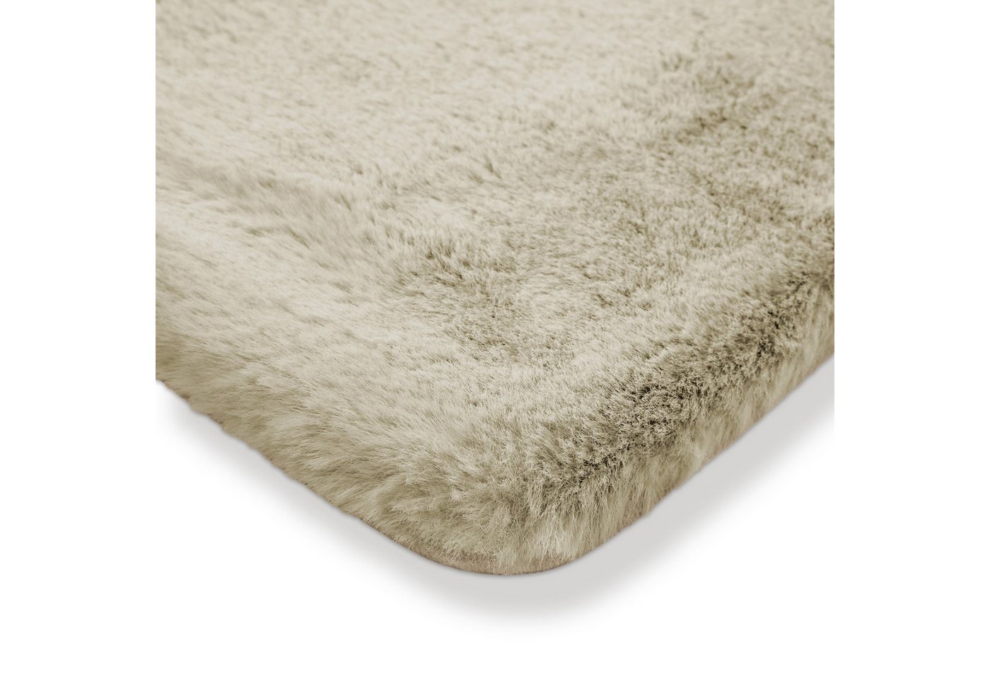 OTTO home Badematte Lennja, Höhe 25 mm, rutschhemmend beschichtet, fußbodenheizungsgeeignet, Polyester, rund, Badteppich, getuftet, Uni, antirutsch, flauschig w – Bild 5 von 5