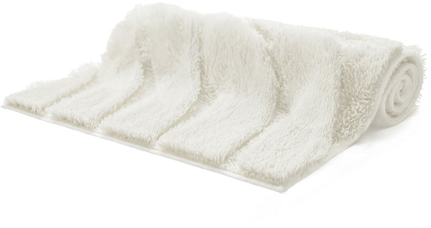 OTTO home Badematte Levii, Badvorleger, Badezimmer Teppich, sehr weich, Höhe 20 mm, rutschhemmend beschichtet, schnell trocknend, fußbodenheizungsgeeignet, Poly – Bild 5 von 5