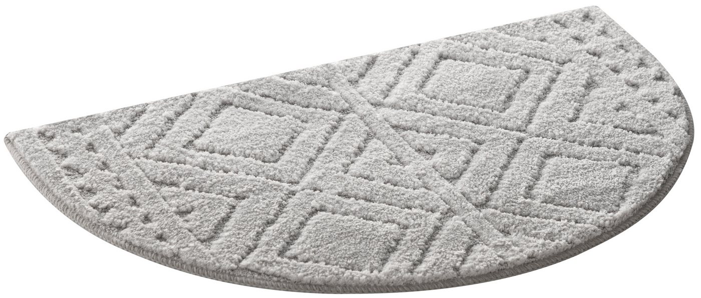 OTTO home Badematte Louvres, Badvorleger, Badezimmer Teppich, Duschvorleger, Höhe 10 mm, rutschhemmend beschichtet, schnell trocknend, Polyester, halbrund, Badt – Bild 2 von 5