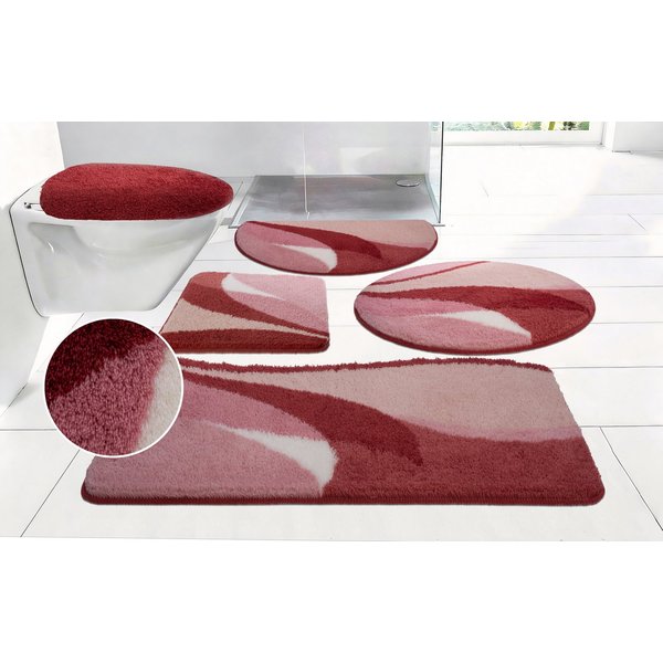 OTTO home Badematte Magnus, Badvorleger, Badezimmer Teppich, Höhe 20 mm, rutschhemmend beschichtet, schnell trocknend, strapazierfähig, Polyacryl, rechteckig, m