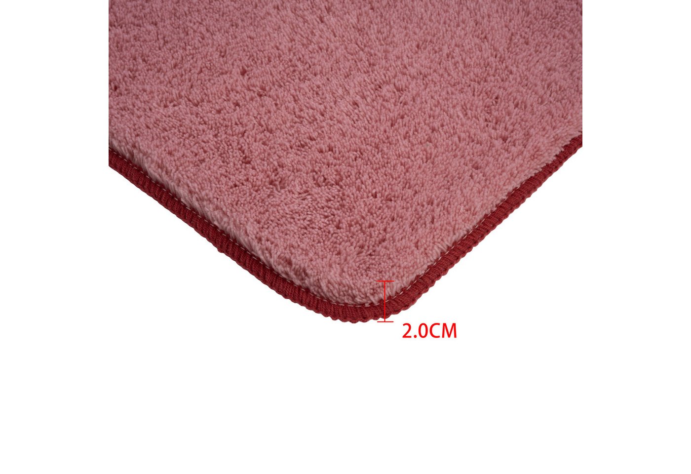 OTTO home Badematte Magnus, Badvorleger, Badezimmer Teppich, Höhe 20 mm, rutschhemmend beschichtet, schnell trocknend, strapazierfähig, Polyacryl, rund, mehrfar – Bild 4 von 5