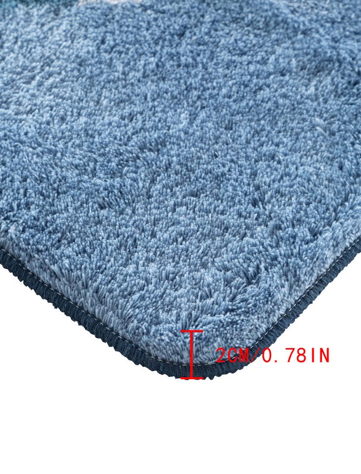 OTTO home Badematte Magnus, Badvorleger, Badezimmer Teppich, Höhe 20 mm, rutschhemmend beschichtet, schnell trocknend, strapazierfähig, Polyacryl, rechteckig, 2 – Bild 4 von 5