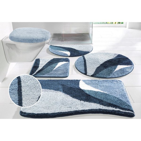 OTTO home Badematte Magnus, Badvorleger, Badezimmer Teppich, Höhe 20 mm, rutschhemmend beschichtet, schnell trocknend, strapazierfähig, Polyacryl, rechteckig, m