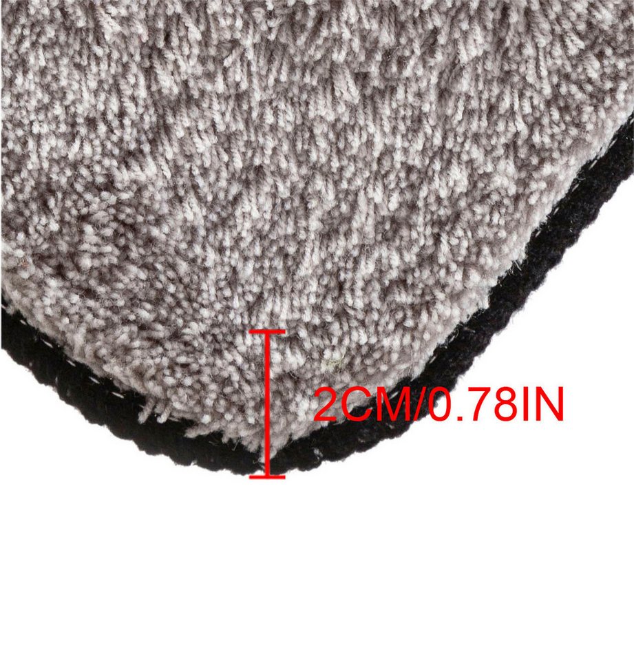 OTTO home Badematte Magnus, Badvorleger, Badezimmer Teppich, Höhe 20 mm, rutschhemmend beschichtet, schnell trocknend, strapazierfähig, Polyacryl, halbrund, meh – Bild 3 von 5
