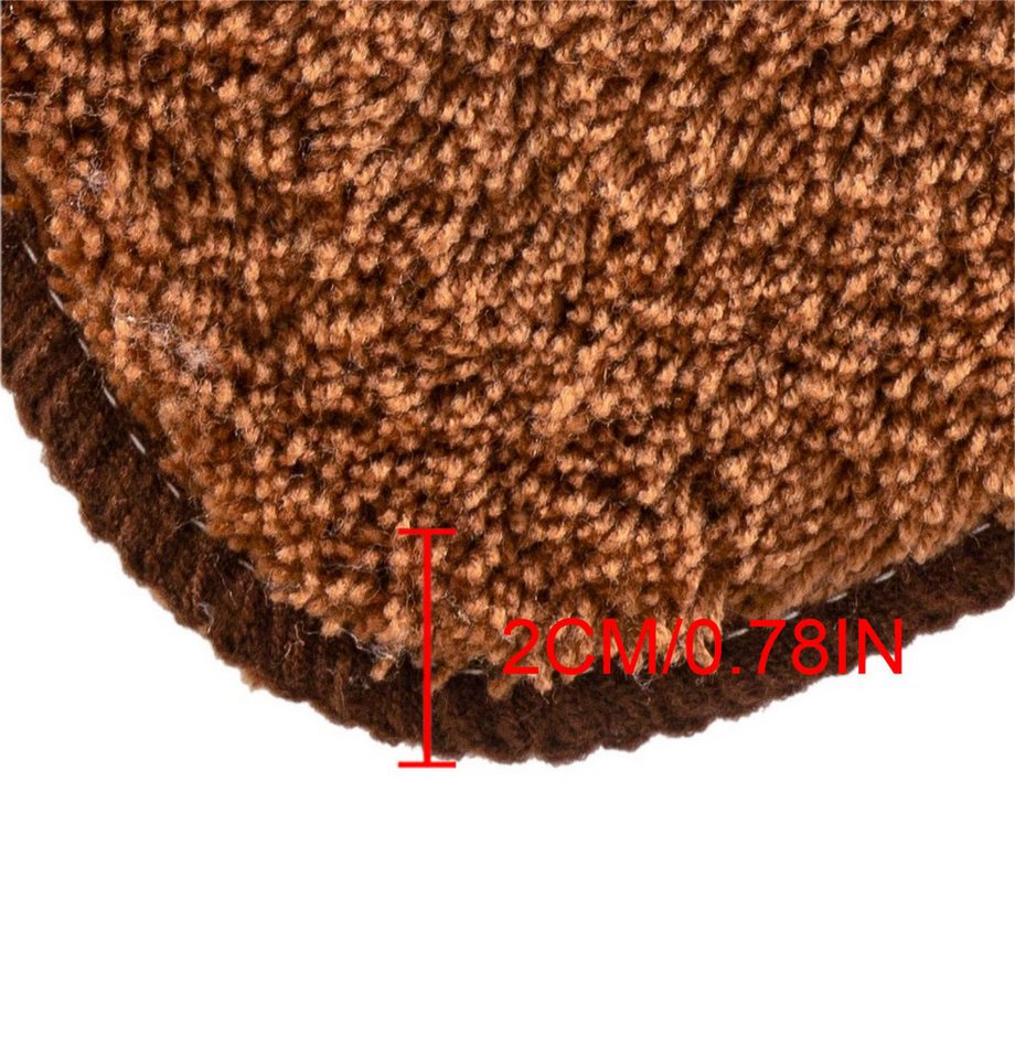 OTTO home Badematte Magnus, Badvorleger, Badezimmer Teppich, Höhe 20 mm, rutschhemmend beschichtet, schnell trocknend, strapazierfähig, Polyacryl, rund, mehrfar – Bild 3 von 5