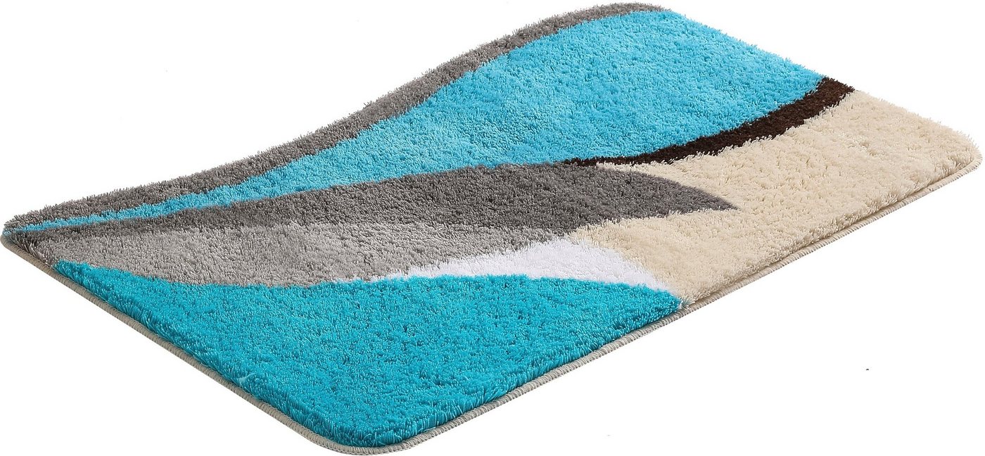 OTTO home Badematte Magnus, Badvorleger, Badezimmer Teppich, Höhe 20 mm, rutschhemmend beschichtet, schnell trocknend, strapazierfähig, Polyacryl, rechteckig, m – Bild 2 von 5